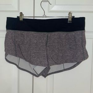 Size 8 Gray Lululemon 2.5” Speed Shorts